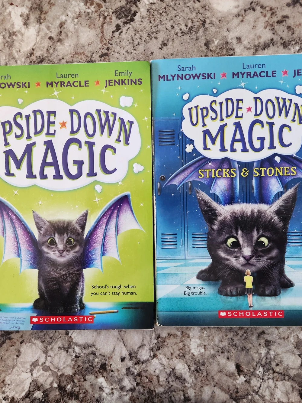 Upside-Down Magic Kids Books - Green & Blue Covers (Scholastic)